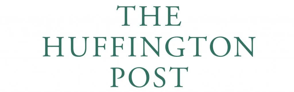 The Huffington Post logo in teal text