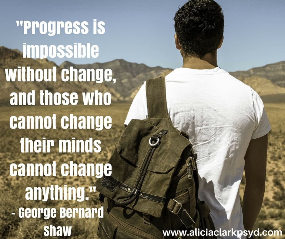 -Progress is impossible without change, and those who cannot change their minds cannot change anything.- (1)