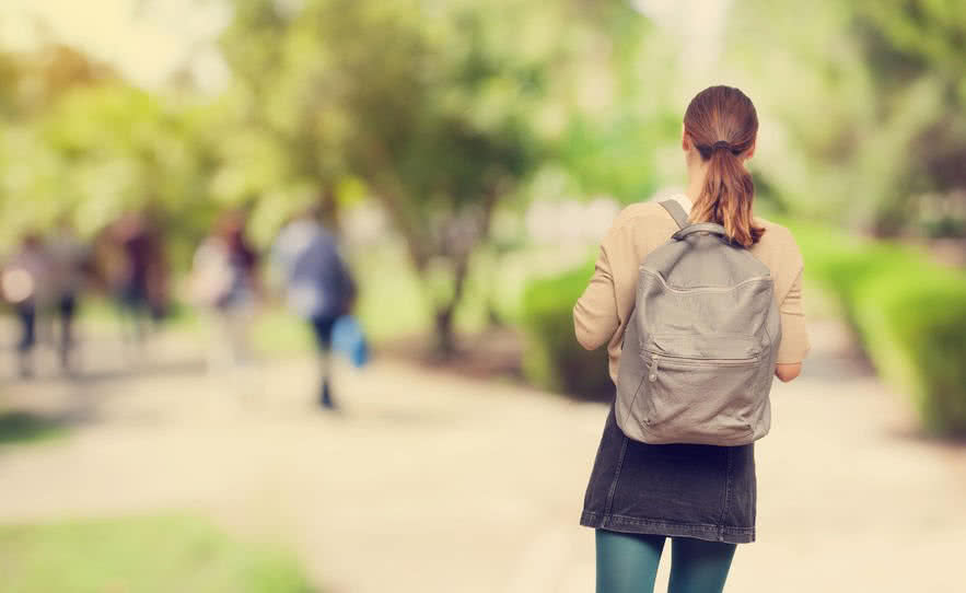 64759285 - young  student girl in campus